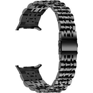 INF Bracelet en Acier Inoxydable 7 Perles Intégré Compatible avec Samsung Galaxy Watch 8 Le noir