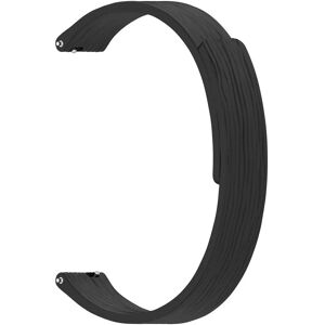 INF Bracelet magnétique rayé en silicone compatible avec Xiaomi Mi 10 - Adaptable 12mm Le noir