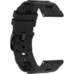 INF Bracelet en silicone universel compatible avec Samsung, Huawei et Garmin Le noir 20 mm