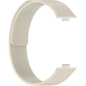 INF Bracelet Magnétique Souple Texture Litchi pour Huawei Fit Abricot