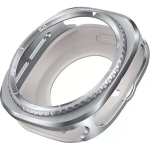 INF Boîtier de protection en métal 47 mm compatible avec Samsung Galaxy Watch Ultra 7/8C - Transformez votre montre Argent
