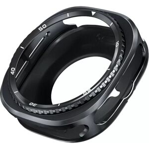 INF Boîtier de protection en métal 47 mm compatible avec Samsung Galaxy Watch Ultra 7/8C - Transformez votre montre Noir blanc