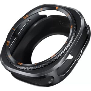 INF Boîtier de protection en métal 47 mm compatible avec Samsung Galaxy Watch Ultra 7/8C - Transformez votre montre Noir Orange