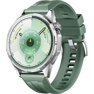INF Bracelet de montre géométrique en silicone compatible avec Huawei GT6 (boucle argentée) - 22mm Vert
