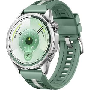 INF Bracelet de montre hybride en nylon silicone compatible avec Huawei GT6 - 22 mm Vert