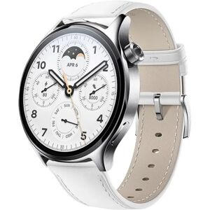 INF Bracelet de montre en cuir véritable compatible avec Huawei GT3 Pro - 20/22mm Blanc 20 mm