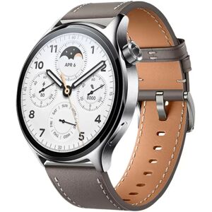 INF Bracelet de montre en cuir véritable compatible avec Huawei GT3 Pro - 20/22mm Gris 22 mm