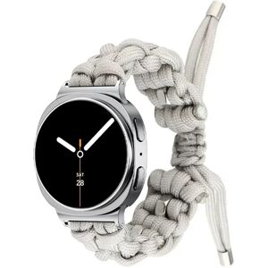 INF Bracelet paracord en nylon compatible avec Samsung Galaxy Watch 8 Classic et compatible avec Samsung Watch7 Ultra (47MM) - Gris
