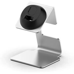 INF Support de charge en alliage d'aluminium compatible avec Xiaomi Mi Band 8 - Socle métal stable et antidérapant pour câble Argent