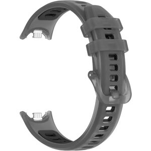 INF Bracelet de remplacement en silicone compatible avec Xiaomi Mi Band 10, 9 et 8, design bicolore 22 mm Le noir