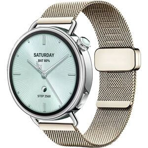 INF Compatible avec Xiaomi Watch S4-41, bracelet milanais magnétique de remplacement en acier inoxydable 18mm Or