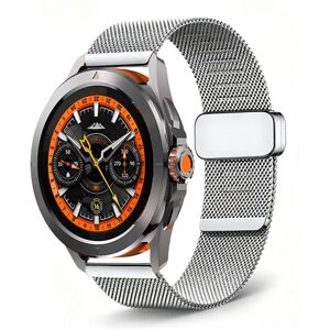 INF Compatible avec Xiaomi Watch S4 41mm, bracelet Milanese magnétique de remplacement en acier inoxydable 22mm Argent