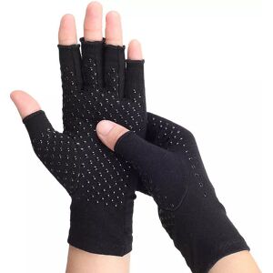 INF Gants de compression demi-doigt 1 paire Le noir - Publicité INF Gants de compression demi-doigt 1 paire Le noir - Publicité
