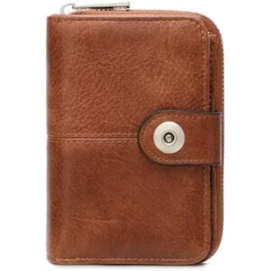 INF Portefeuille femme RFID sécurisé et élégant - Porte-cartes avec porte-monnaie Marron - Publicité INF Portefeuille femme RFID sécurisé et élégant - Porte-cartes avec porte-monnaie Marron - Publicité