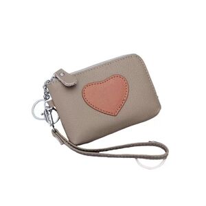 INF Portefeuille Porte-clés en Cuir pour Femme avec Porte-Cartes Gris - Publicité INF Portefeuille Porte-clés en Cuir pour Femme avec Porte-Cartes Gris - Publicité