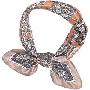 INF Lot de 2 bandanas foulards motif paisley Marron - Publicité INF Lot de 2 bandanas foulards motif paisley Marron - Publicité
