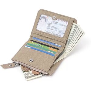 INF Portefeuille Homme Fin Anti-RFID avec Porte-Monnaie - Portefeuille Zippé en Cuir Véritable Gris - Publicité INF Portefeuille Homme Fin Anti-RFID avec Porte-Monnaie - Portefeuille Zippé en Cuir Véritable Gris - Publicité
