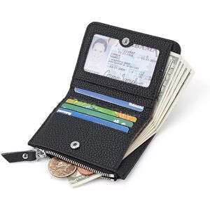 INF Portefeuille Homme Fin Anti-RFID avec Porte-Monnaie - Portefeuille Zippé en Cuir Véritable Le noir - Publicité INF Portefeuille Homme Fin Anti-RFID avec Porte-Monnaie - Portefeuille Zippé en Cuir Véritable Le noir - Publicité