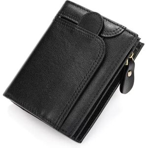 INF Portefeuille en cuir avec blocage RFID pour hommes, portefeuille bifold mince avec porte-monnaie Le noir - Publicité INF Portefeuille en cuir avec blocage RFID pour hommes, portefeuille bifold mince avec porte-monnaie Le noir - Publicité