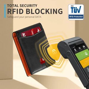 INF Portefeuille bifold mince pour hommes, plusieurs emplacements pour cartes, blocage RFID model 2 - Publicité INF Portefeuille bifold mince pour hommes, plusieurs emplacements pour cartes, blocage RFID model 2 - Publicité