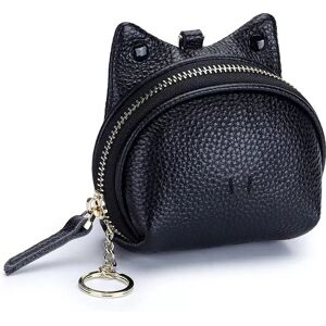 Pochette en cuir pour femmes INF - Emplacements pour cartes, porte-clés et monnaie - Noir - Publicité Pochette en cuir pour femmes INF - Emplacements pour cartes, porte-clés et monnaie - Noir - Publicité