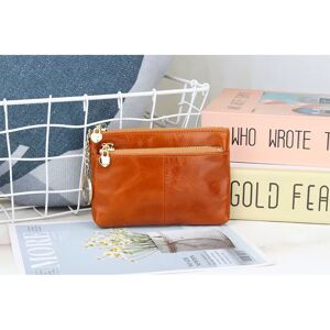 INF Porte-monnaie en cuir véritable, portefeuille bifold compact avec emplacements pour cartes Marron - Publicité INF Porte-monnaie en cuir véritable, portefeuille bifold compact avec emplacements pour cartes Marron - Publicité