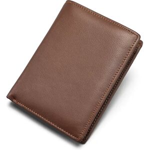 INF Portefeuille en cuir avec blocage RFID pour hommes, portefeuille bifold mince avec porte-monnaie Marron - Publicité INF Portefeuille en cuir avec blocage RFID pour hommes, portefeuille bifold mince avec porte-monnaie Marron - Publicité