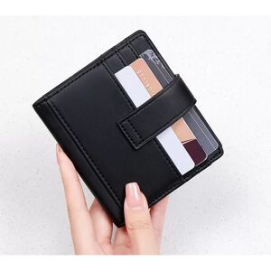 INF Portefeuille de blocage RFID, portefeuille compact en cuir avec poche à monnaie Le noir - Publicité INF Portefeuille de blocage RFID, portefeuille compact en cuir avec poche à monnaie Le noir - Publicité