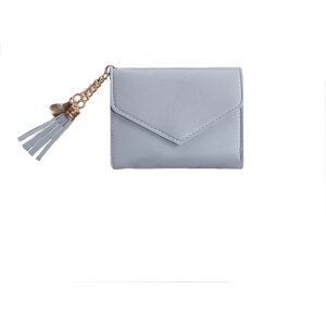 INF Élégant portefeuille en cuir PU avec pompon et fentes pour cartes Gris - Publicité INF Élégant portefeuille en cuir PU avec pompon et fentes pour cartes Gris - Publicité