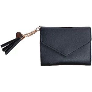 INF Élégant portefeuille en cuir PU avec pompon et fentes pour cartes Le noir - Publicité INF Élégant portefeuille en cuir PU avec pompon et fentes pour cartes Le noir - Publicité