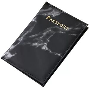 INF Étui pour passeport à motif marbré Le noir - Publicité INF Étui pour passeport à motif marbré Le noir - Publicité