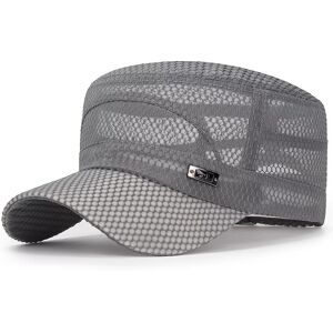 INF Chapeau plat respirant Gris clair - Publicité INF Chapeau plat respirant Gris clair - Publicité