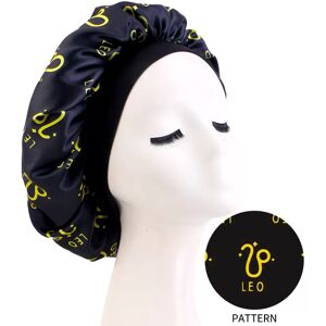 INF Bonnet de Nuit en Satin Imprimé Signe Astrologique Lion - Confort et Protection Modèle 7 - Publicité INF Bonnet de Nuit en Satin Imprimé Signe Astrologique Lion - Confort et Protection Modèle 7 - Publicité