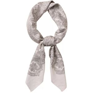 INF Élégant foulard carré en satin 90x90CM Gris - Publicité INF Élégant foulard carré en satin 90x90CM Gris - Publicité
