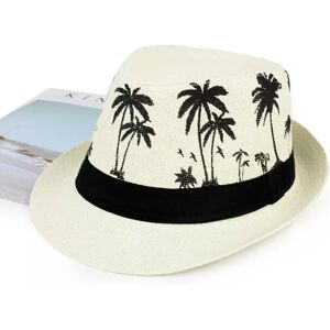 INF Chapeau de jazz élégant avec motif de cocotier pour la plage en été - Publicité INF Chapeau de jazz élégant avec motif de cocotier pour la plage en été - Publicité