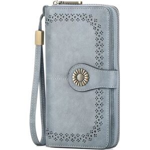 INF Portefeuille Femme Long Zippé Anti-RFID Bleu - Publicité INF Portefeuille Femme Long Zippé Anti-RFID Bleu - Publicité
