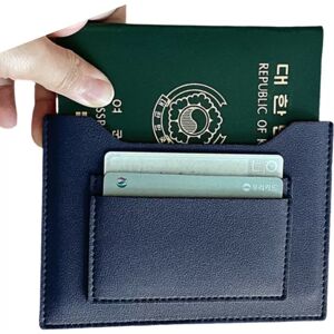 INF Portefeuille de voyage et porte-passeport - Étui de passeport en cuir PU fin - Publicité INF Portefeuille de voyage et porte-passeport - Étui de passeport en cuir PU fin - Publicité
