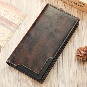 INF Nouveau portefeuille bifold RFID pour homme café - Publicité INF Nouveau portefeuille bifold RFID pour homme café - Publicité