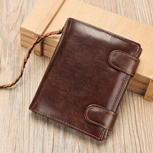 INF Portefeuille en cuir avec blocage RFID pour hommes, portefeuille mince à deux volets avec coffret cadeau café - Publicité INF Portefeuille en cuir avec blocage RFID pour hommes, portefeuille mince à deux volets avec coffret cadeau café - Publicité