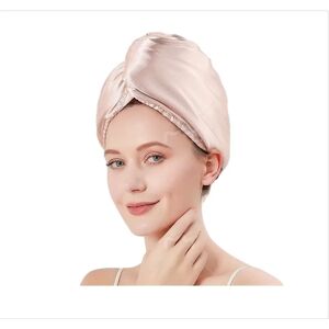INF Bonnet de Séchage pour Cheveux à Large Queue de Cheval en Satin Double Couche Champagne - Publicité INF Bonnet de Séchage pour Cheveux à Large Queue de Cheval en Satin Double Couche Champagne - Publicité