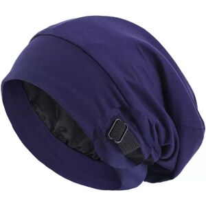 INF Bonnet de Nuit Doublé de Satin avec Boucle Invisible Réglable - Marine - Publicité INF Bonnet de Nuit Doublé de Satin avec Boucle Invisible Réglable - Marine - Publicité