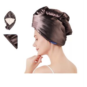 INF Bonnet de Séchage pour Cheveux à Large Queue de Cheval en Satin Double Couche café - Publicité INF Bonnet de Séchage pour Cheveux à Large Queue de Cheval en Satin Double Couche café - Publicité