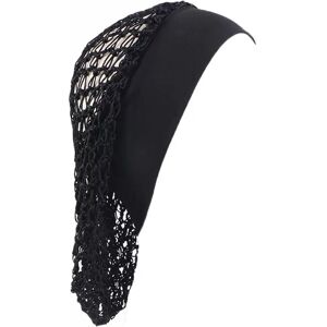 INF Bonnet de Cheveux Élastique à Large Bord - Protection et Style Le noir - Publicité INF Bonnet de Cheveux Élastique à Large Bord - Protection et Style Le noir - Publicité