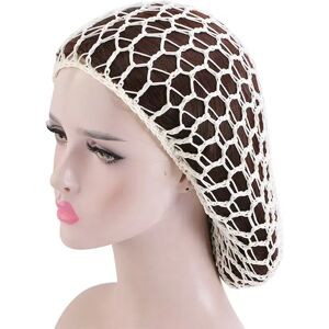 INF Filet à Cheveux Crocheté à la Main avec Nœud Papillon Rétro - Accessoire de Coiffure Élégant Blanc - Publicité INF Filet à Cheveux Crocheté à la Main avec Nœud Papillon Rétro - Accessoire de Coiffure Élégant Blanc - Publicité