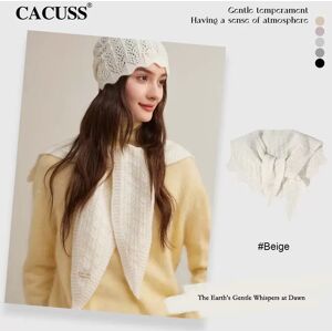 INF Châle à Col Amovible Couleur Unie - Couverture Chaude pour le Cou et les Épaules Automne/Hiver Beige - Publicité INF Châle à Col Amovible Couleur Unie - Couverture Chaude pour le Cou et les Épaules Automne/Hiver Beige - Publicité