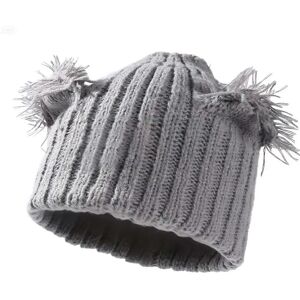 INF Bonnet Tricot à Oreilles Adorables - Double Épaisseur, Maille Côtelée, Chaud pour l'Hiver, Grande Taille Gris - Publicité INF Bonnet Tricot à Oreilles Adorables - Double Épaisseur, Maille Côtelée, Chaud pour l'Hiver, Grande Taille Gris - Publicité
