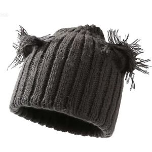 INF Bonnet Tricot à Oreilles Adorables - Double Épaisseur, Maille Côtelée, Chaud pour l'Hiver, Grande Taille Gris foncé - Publicité INF Bonnet Tricot à Oreilles Adorables - Double Épaisseur, Maille Côtelée, Chaud pour l'Hiver, Grande Taille Gris foncé - Publicité
