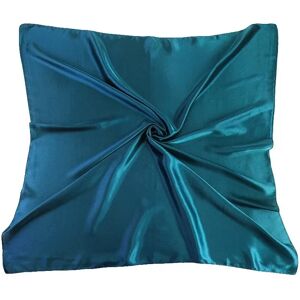 INF Foulard Carré Multifonctionnel en Satin Imitation Soie Bleu - Publicité INF Foulard Carré Multifonctionnel en Satin Imitation Soie Bleu - Publicité