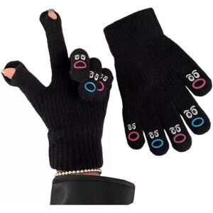 INF Gants d'hiver sans doigts tactiles en tricot - Mélange de coton, couleurs multiples Le noir - Publicité INF Gants d'hiver sans doigts tactiles en tricot - Mélange de coton, couleurs multiples Le noir - Publicité