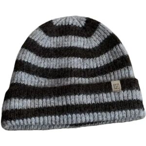 INF Bonnet Tricoté d'Hiver à Rayures et Oreillettes - Chaleur et Style Marron - Publicité INF Bonnet Tricoté d'Hiver à Rayures et Oreillettes - Chaleur et Style Marron - Publicité